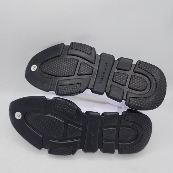 Luxury Trendy White Speed Stretch-Knit Sneakers Size 36 - Picture 8 of 15